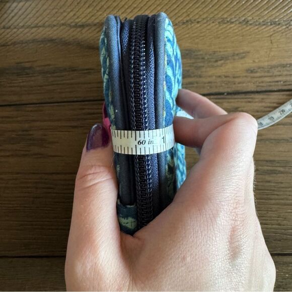 Vera Bradley Turnlock Wallet in Cuban Tiles blue pattern - Picture 13 of 13